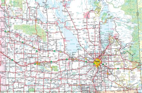 Map of Southern Manitoba - Ontheworldmap.com