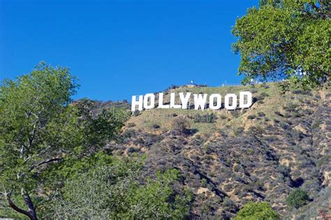 Hollywood Sign;World Famous Landmark. Editorial Photo - Image of park ...