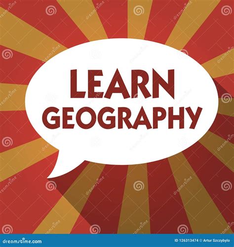 Conceptual Hand Writing Showing Learn Geography. Business Photo Text Study of Physical Features ...