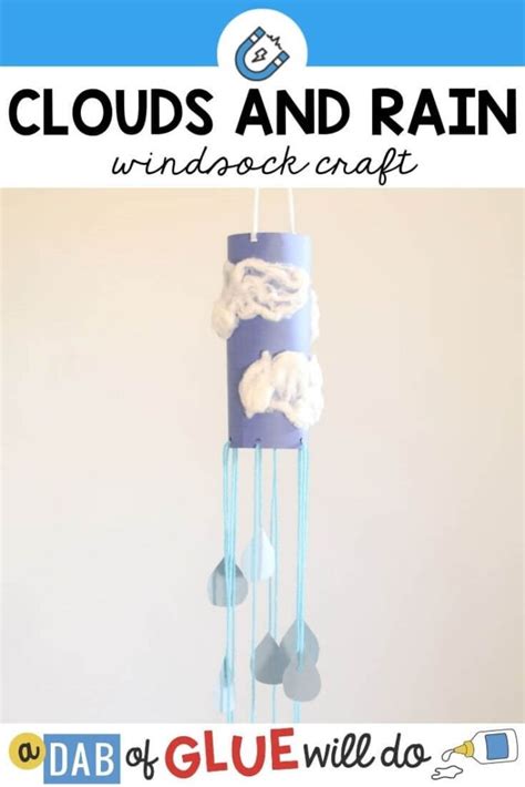 Clouds and Rain Weather Windsock Craft