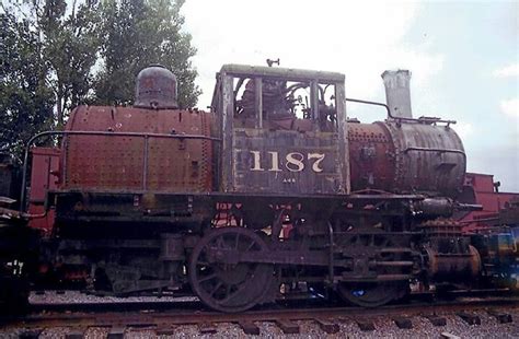 The Reading A-4 Camelback No. 1187 in outdoor storage at the Strasburg ...