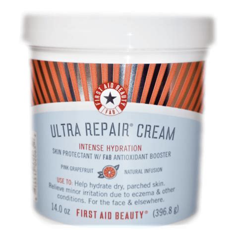 First Aid Beauty - 14oz First Aid Beauty Ultra Repair Cream Intense Hydration Pink Grapefruit ...