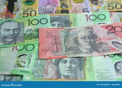 Australian AUD Currency, Bank Notes of Various Denominations Stock Photo - Image of banking ...