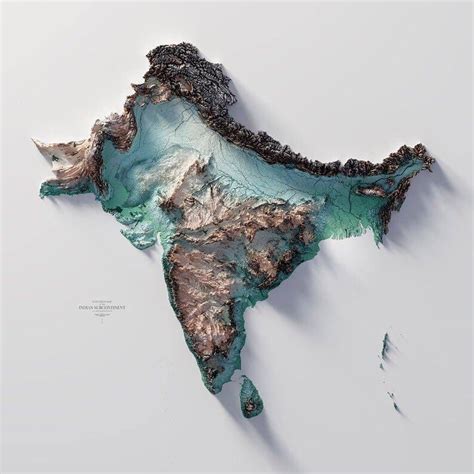 The Topography/Terrain Map of the Indian subcontinent : r/MapPorn