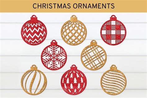 Christmas Bauble SVG, Christmas Tree Ornaments SVG (1508204)