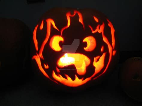 Calcifer Pumpkin (Howl's Moving Castle) | Pumpkin carving, Halloween ...