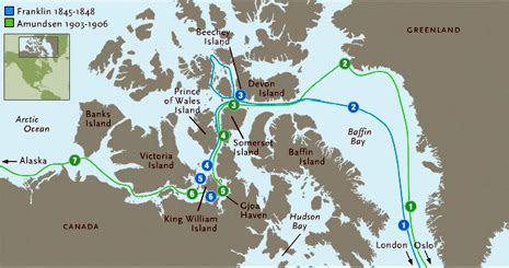 NOVA | Arctic Passage | Tracing the Routes (printable) | PBS