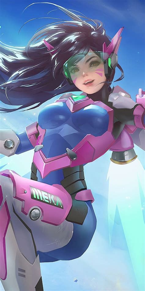 1080x2160 Artwork, D.VA, overwatch, 2019 wallpaper | Overwatch drawings ...