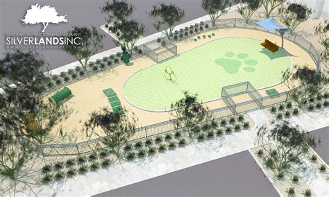 Dog Park design rendering Silver Lands Inc. created for a new luxury living community in ...