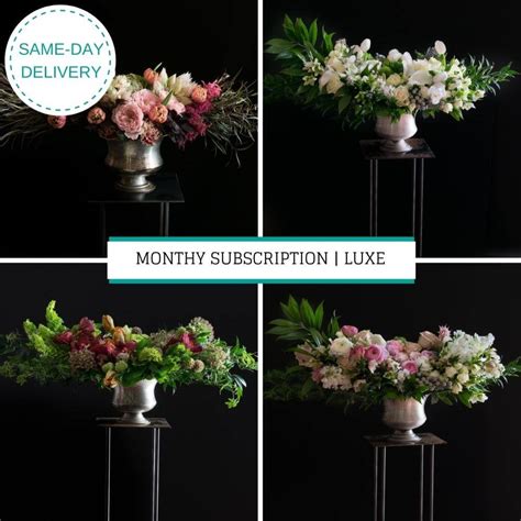 Monthly - Weekly Flower Delivery Subscription | Luxe - Jardin Floral Design