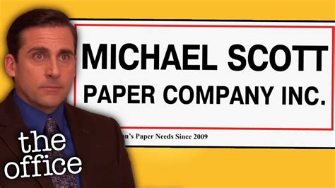 The WHOLE Michael Scott Paper Company Story - The Office US - YouTube