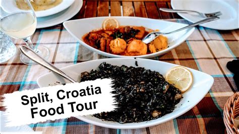 Split, Croatia Food & Restaurants | Eating All The Best Croatian Cuisine! - YouTube