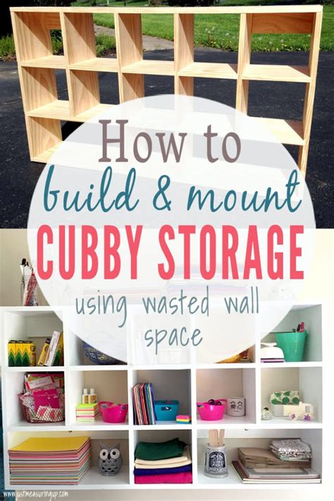 How to Build DIY Cubby Shelves that Mount | Simple DIY Storage Tutorial