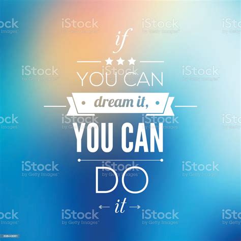 You Can Do It Quote Typographical Poster Vector Design Stock ...