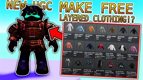 How to Get & Make FREE UGC LAYERED CLOTHING! (Roblox) - YouTube