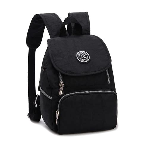 Casual Travel Women Waterproof Nylon Backpack Lightweight Nylon Mini ...