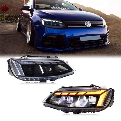 LED Headlights For Volkswagen VW Jetta MK6 2012-2018 Sequential Front ...