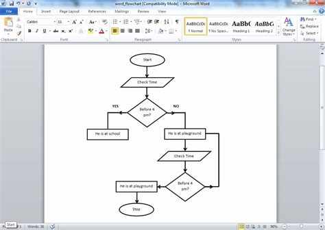 Blank Flow Chart Template for Word Elegant Flow Chart Template Word | Flow chart template ...