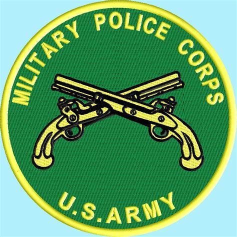 Army Military Police logo 3 size pack logo embroidery design - Machine Embroidery Patterns