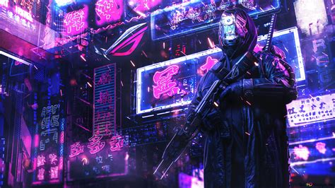 Asus ROG (Republic of Gamers) - Cyberpunk Asus Zephyrus 4K wallpaper ...