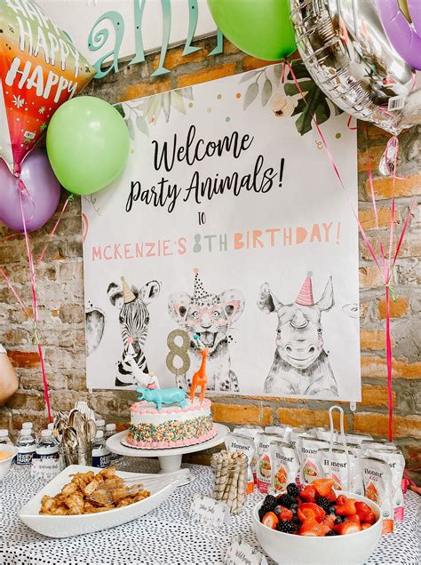 Mckenzie’s 8th party animal theme birthday party – Artofit