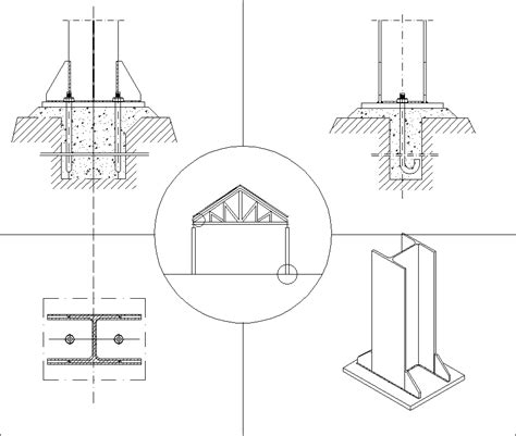 Steel Structure Details V6】★ - CAD Files, DWG files, Plans and Details