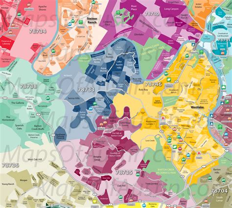 Westlake Hills Austin - Westlake Hills Austin Neighborhood Map