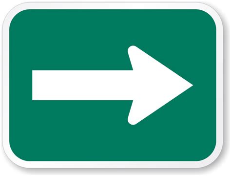 Green Arrow Signs – for Bike Lanes and Traffic