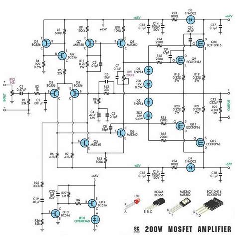 200w Amplifier Circuit Diagram