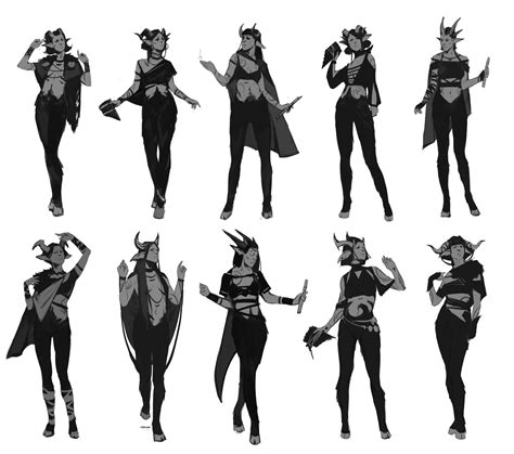 2d concept art. Female faun (sketches, critique) — polycount