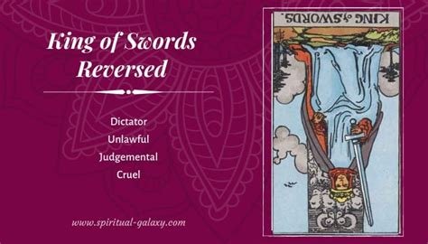 King of Swords Tarot Card Meaning (Upright & Reversed) - Spiritual-Galaxy.com