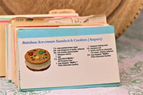 Rainbow Ice Cream Sandwiches (VRP 090) | Vintage Recipe Project