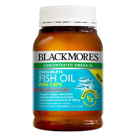 Blackmores Odourless Fish Oil Mini Caps 400 Capsules | eBay