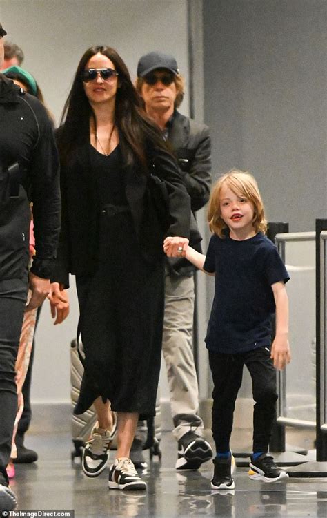 Sir Mick Jagger, 79, steps out with girlfriend Melanie Hamrick, 36, and their son Deveraux ...