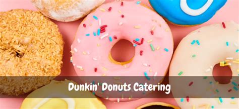 Dunkin Donuts Catering Menu with Prices 2024