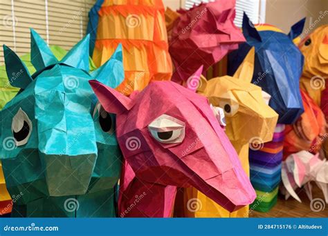 Close-up of Various Pinata Shapes Ready To Be Decorated Stock Photo ...