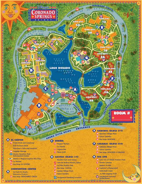 Disney's Coronado Springs Resort Map - Wdwinfo With Disney Springs Map Printable - Printable Maps