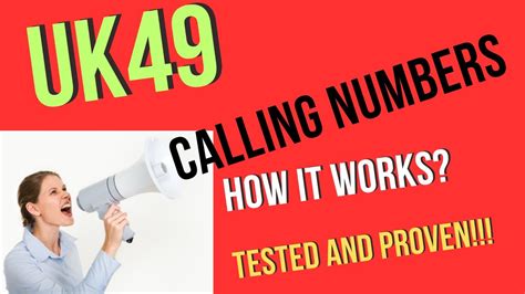 UK49 Calling Numbers: How It Works(Tested And Proven) - YouTube