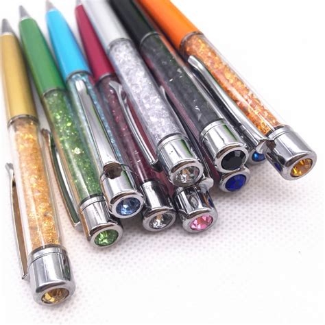 60pcs personalized Fashion wedding crystal wedding pens with diamonds ...