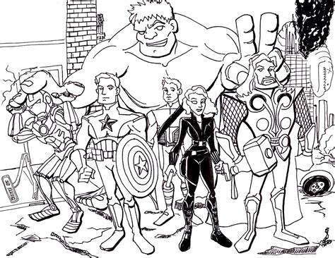 Marvel Printable Coloring Pages