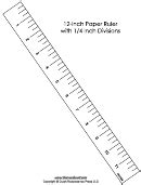 Engineer Scale 12-Inch Ruler Template printable pdf download