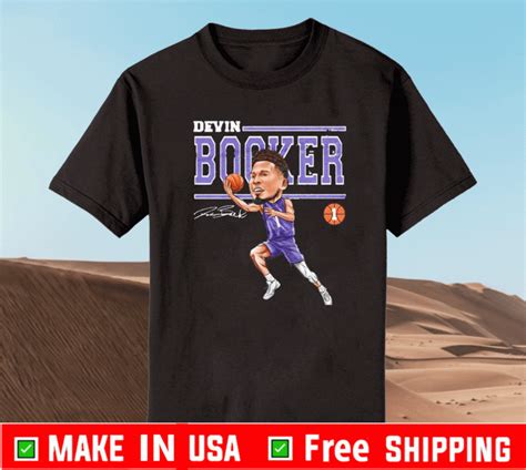 Devin Booker 1 Cartoon signature Basketball T-Shirt - Teeducks