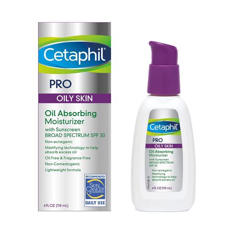 Cetaphil Pro Dermacontrol Oil Absorbing Face Moisturizer, For Oily Skin ...