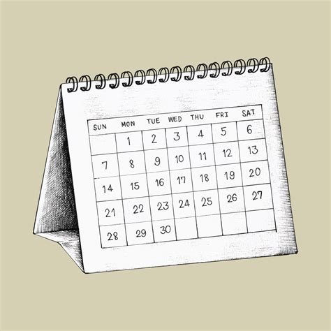 Hand-drawn desk calendar illustration - Download Free Vectors, Clipart ...