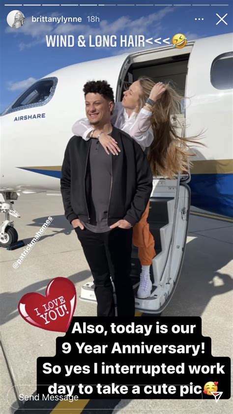 Patrick Mahomes & Fiancée Brittany Matthews Ring In 9-Year Anniversary ...