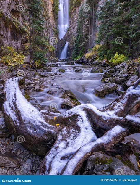 Mystic Falls Waterfall in Southern Colorado, Telluride, America, USA ...