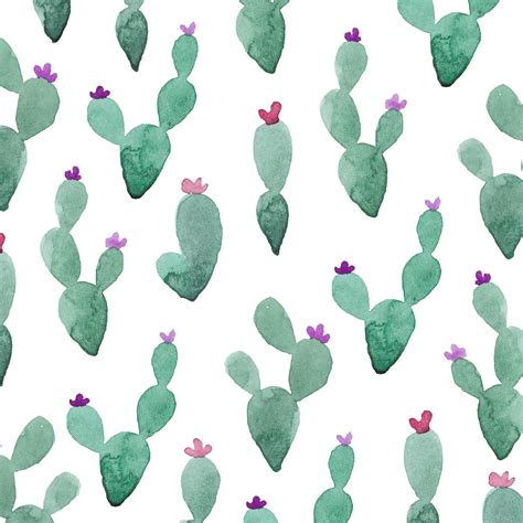 Premium Vector | Watercolor cactus art background