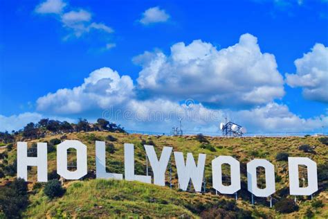 Iconic Hollywood Sign Of Los Angeles, California Editorial Stock Photo ...