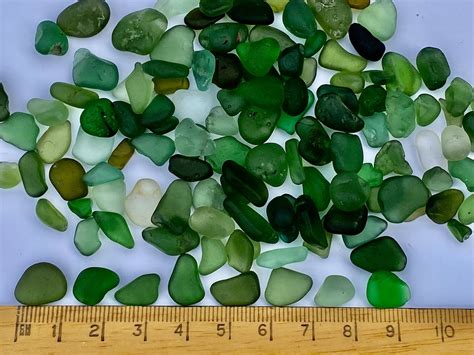 Seaglass, Green, 0.5-1cm, From the Beautiful Kent Coast Lovely Gift Idea Eco Art and Crafts ...