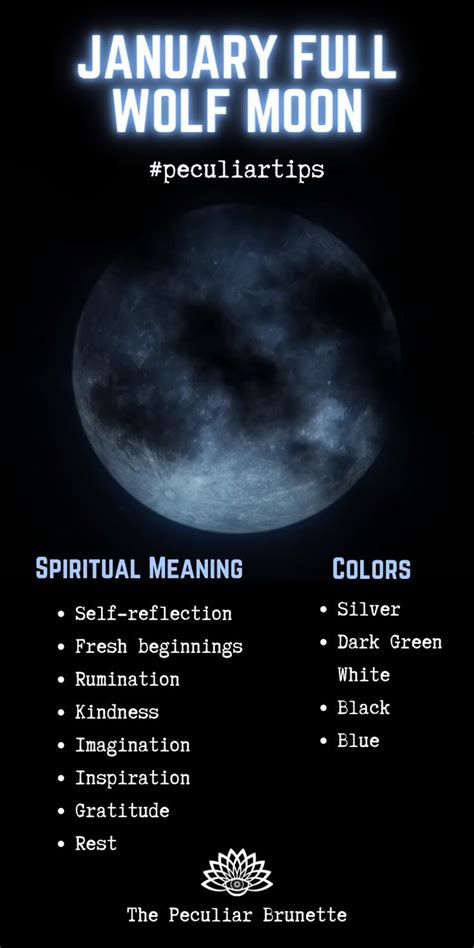 January Full Wolf Moon Spiritual Meaning, Correspondences, and Ritual ...